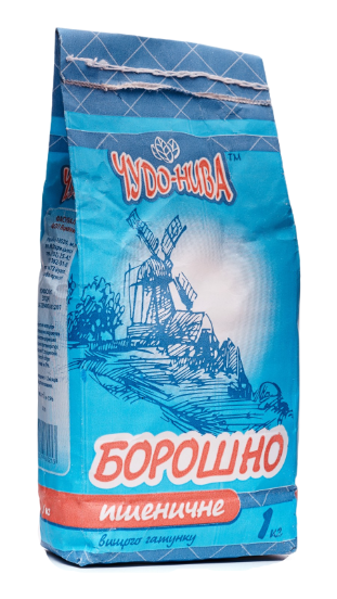 Борошно пшеничне Чудо-Нива вищий сорт, 1кг